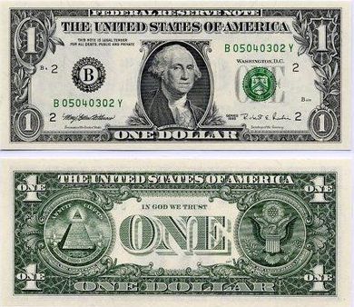 us 1 dollar bill illuminati. of the US 1 Dollar bill